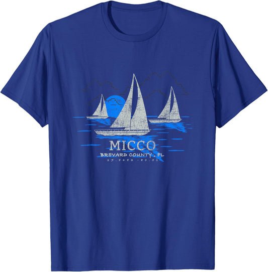 Micco Florida Yachting Souvenir Micco T-Shirt - T-Shirt | Royal