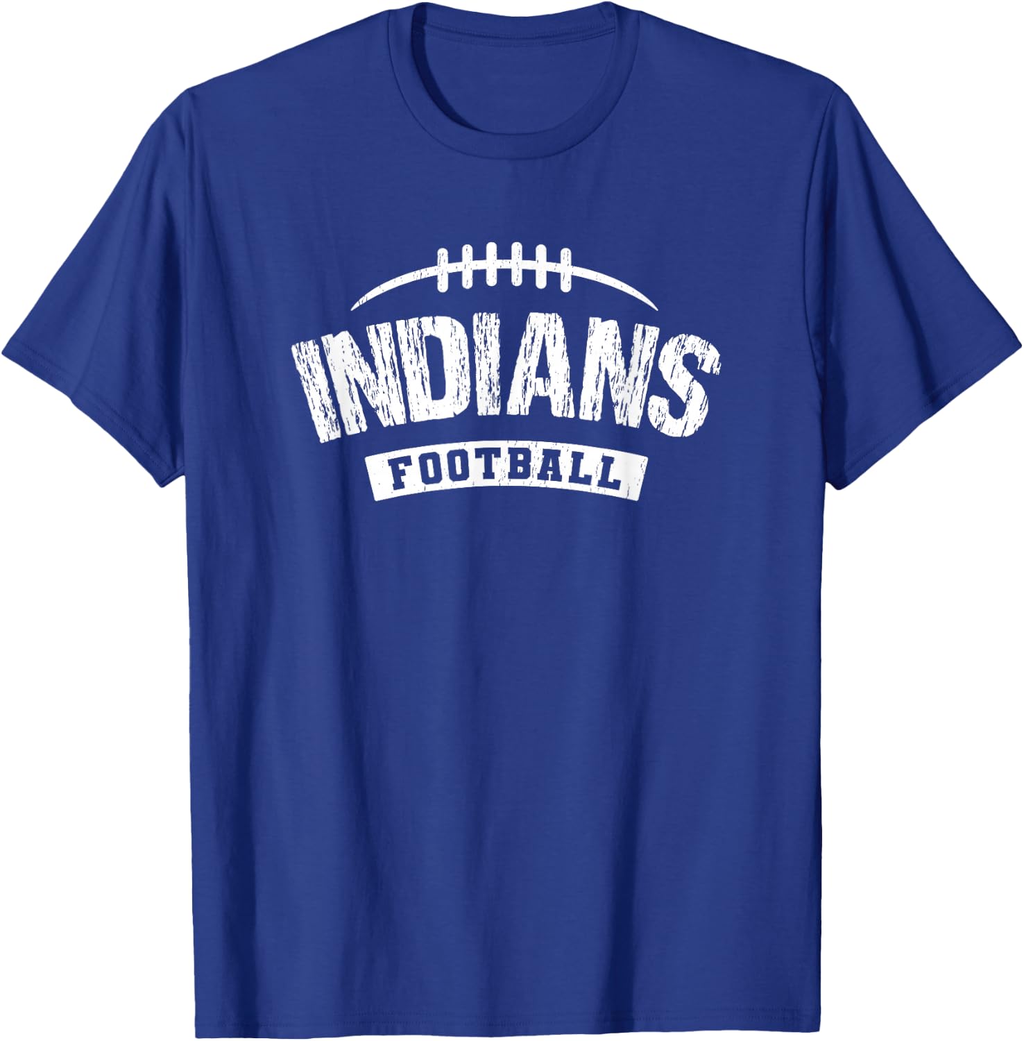 Indians Keller Football Distressed HS T-Shirt - T-Shirt | Royal