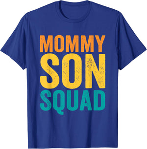 Mommy Son Squad Mother's Day Matching Mom Sons Mother Son T-Shirt - T-Shirt | Royal