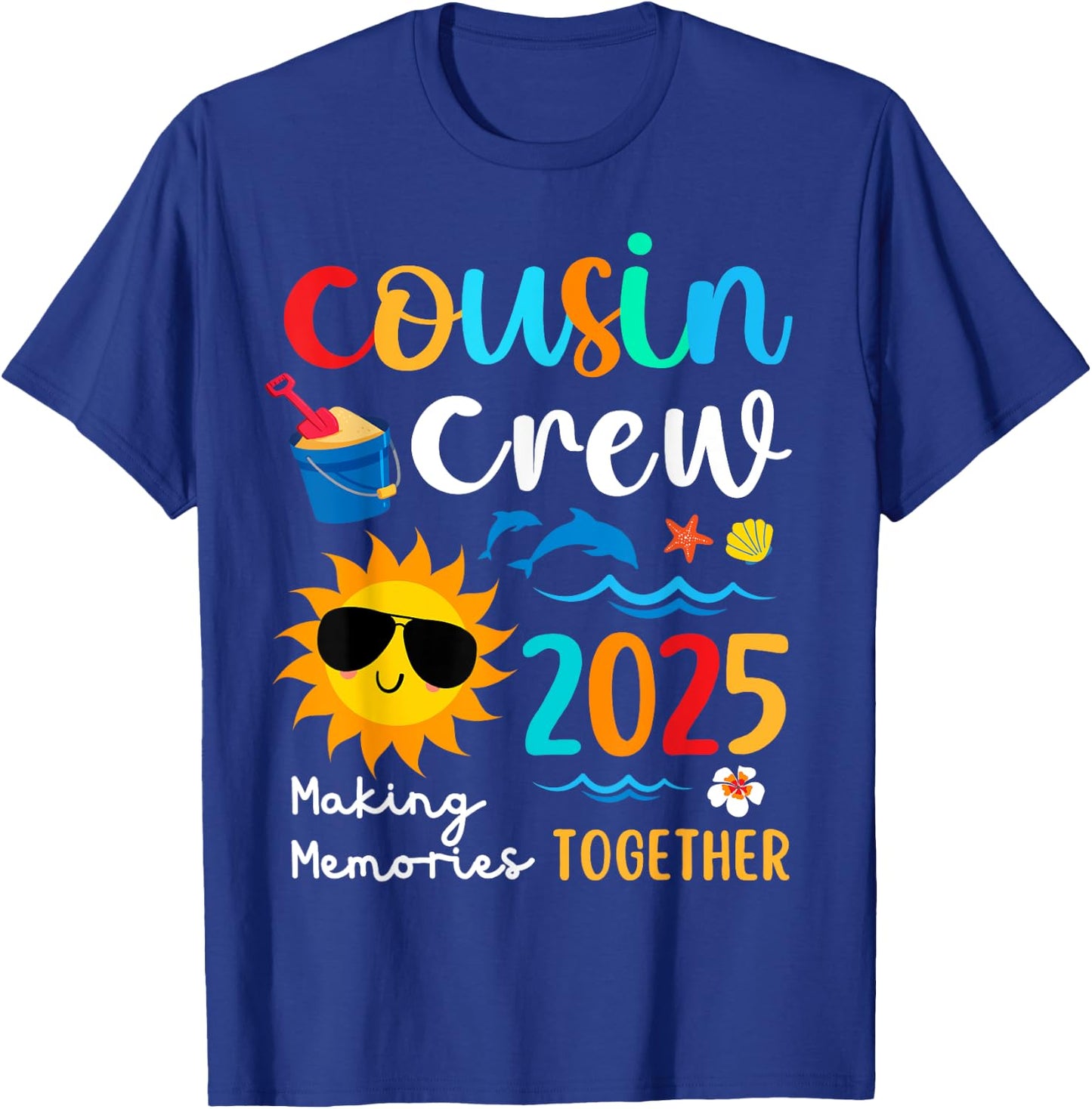 Cousin crew 2025 Summer Vacation Beach Family Trips Matching T-Shirt - T-Shirt | Royal