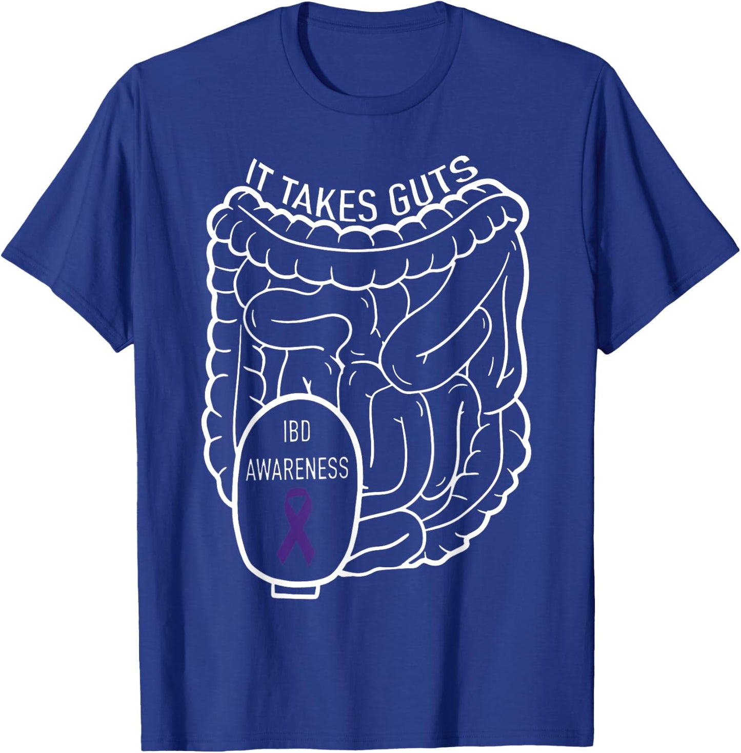 Gastroenterologist Gastro Design Women IBD Ostomy It Takes Guts Ostomy Awareness Chronic Illness , Small, Black T-Shirt - T-Shirt | Royal