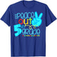 Peace Out 5th Grade Funny End Of School Year Teacher Student T-Shirt - T-Shirt | Royal