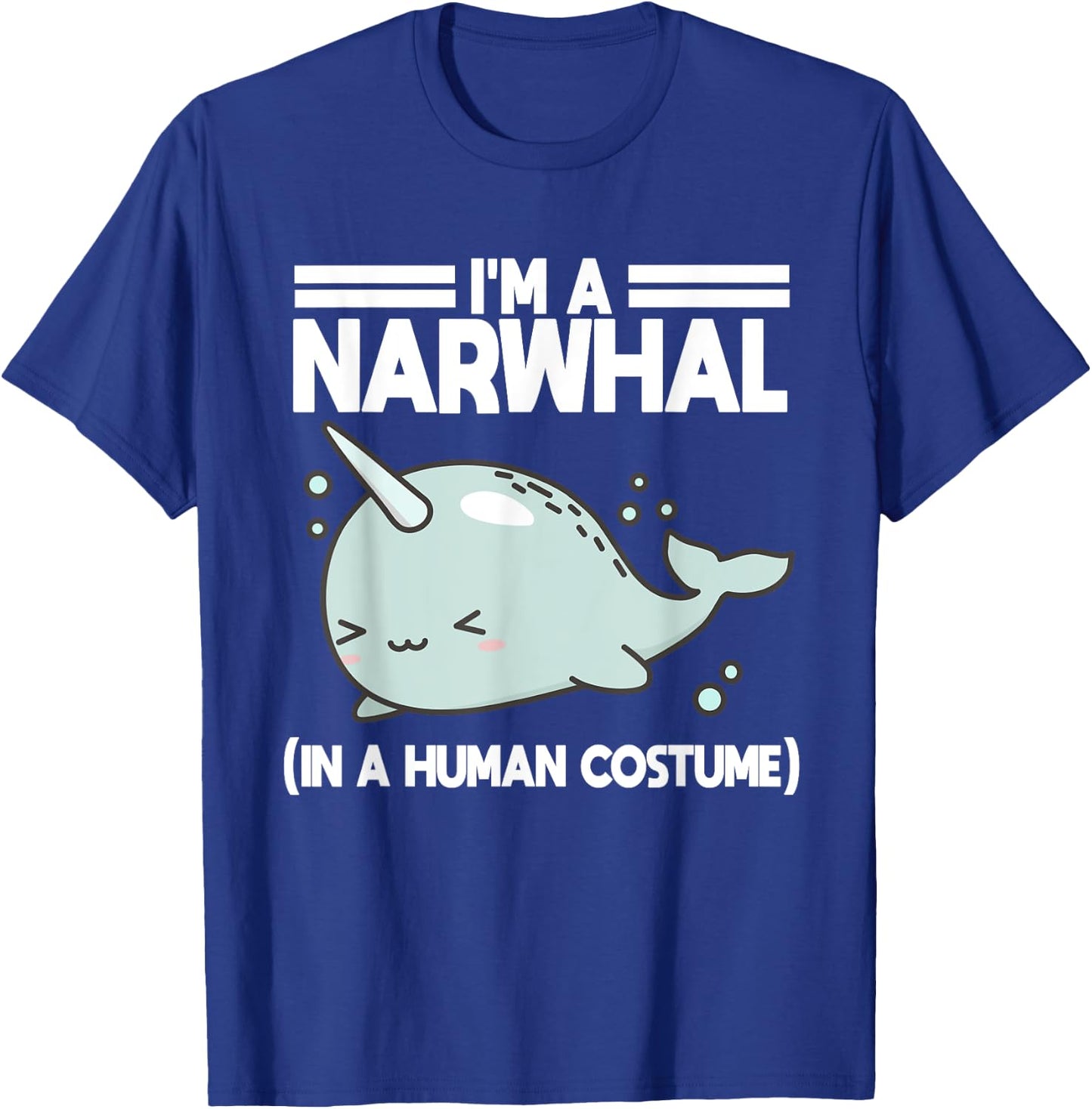 Narwhal Halloween Costume Narwhale Whale Sea Lover Ocean T-Shirt - T-Shirt | Royal