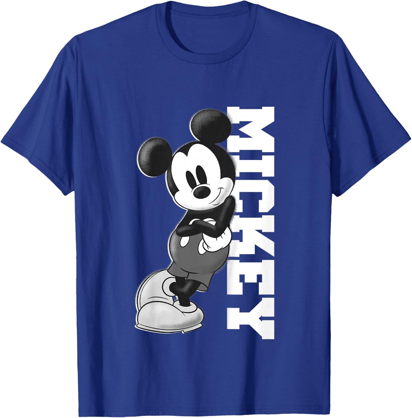 Kids Disney Mickey and Friends Mickey Classic Black & White Logo T-Shirt - T-Shirt | Royal