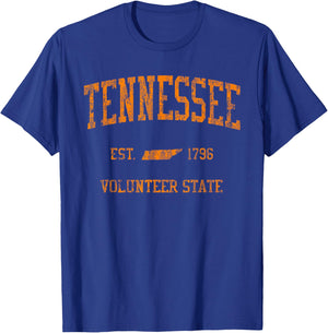 Tennessee Shirts. TN Vintage Women Girls Kids T-Shirt - T-Shirt | Royal