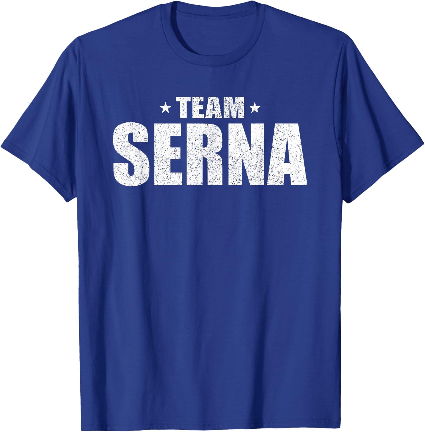 Serna Surname Team Costume Retro Hispanic Spanish Family T-Shirt - T-Shirt | Royal