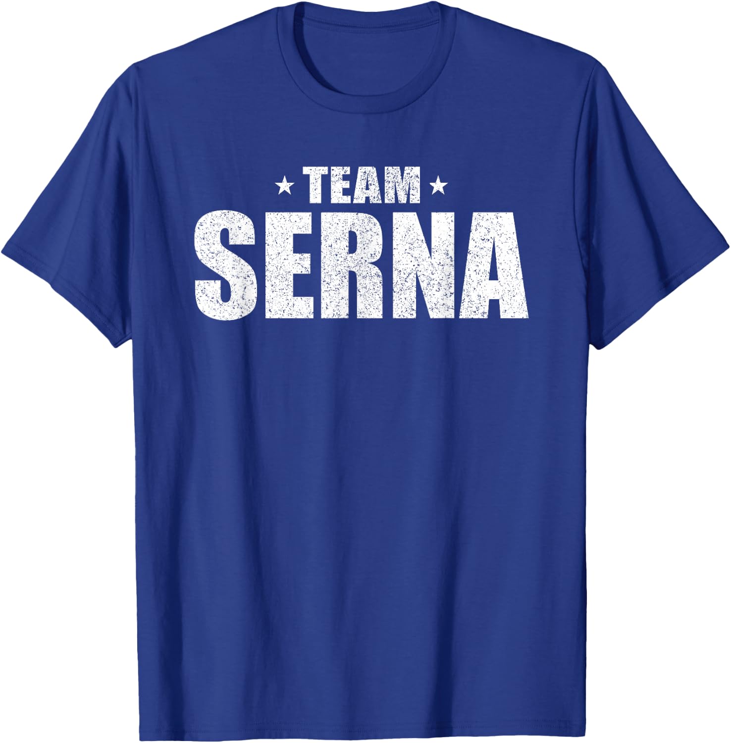 Serna Surname Team Costume Retro Hispanic Spanish Family T-Shirt - T-Shirt | Royal