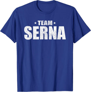 Serna Surname Team Costume Retro Hispanic Spanish Family T-Shirt - T-Shirt | Royal