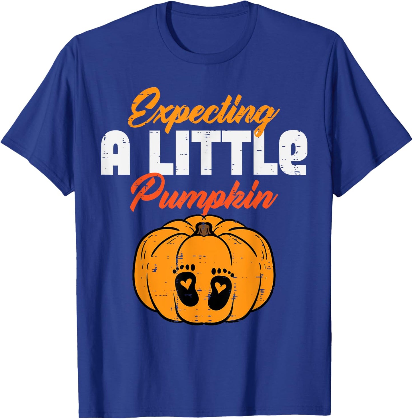 Halloween Expecting Little Pumpkin Pregnancy Announce Women T-Shirt - T-Shirt | Royal