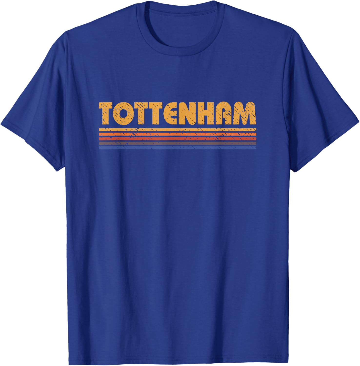 Visit the Tottenham London Store Tottenham London Retro Vintage Black Adults Small Classic Fit Short Sleeve T-Shirt - T-Shirt | Royal