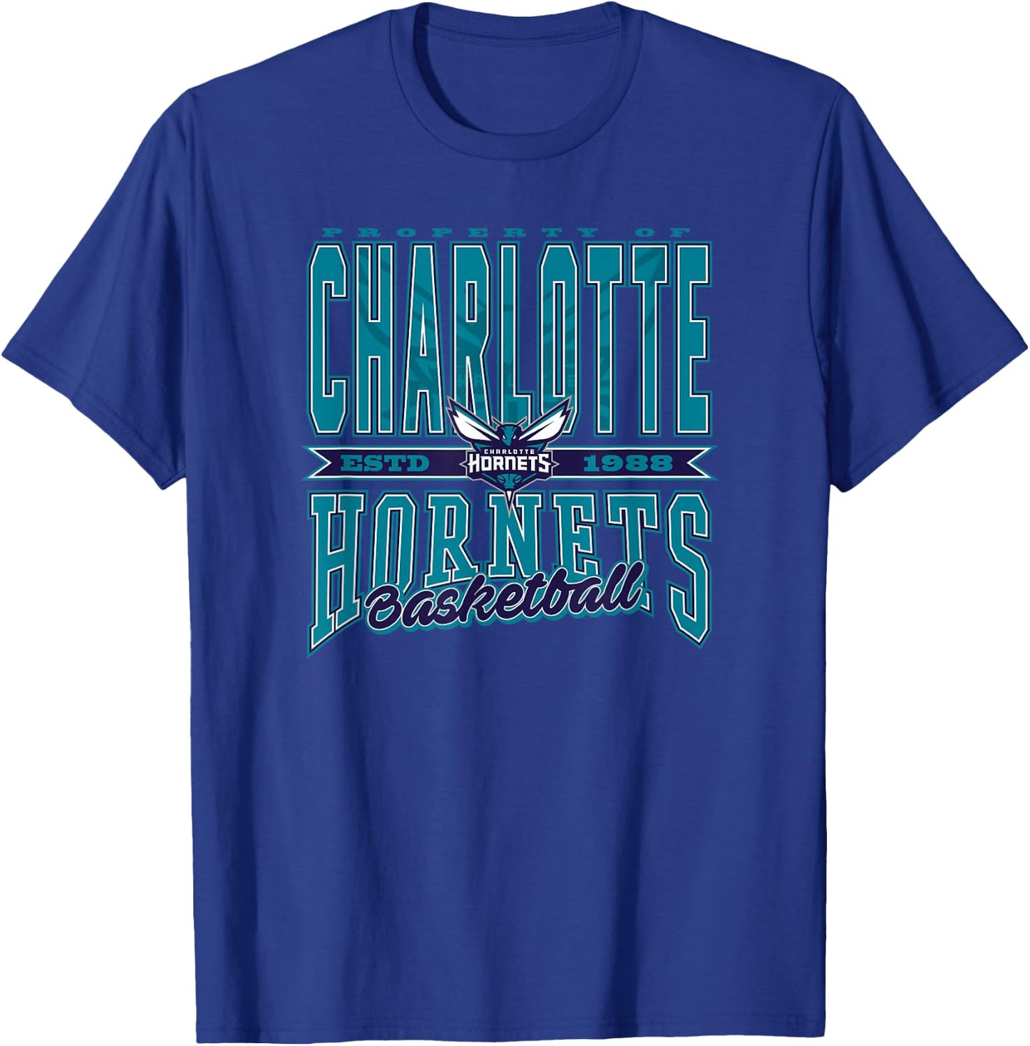 NBA Charlotte Hornets Nonstop Action T-Shirt - T-Shirt | Royal