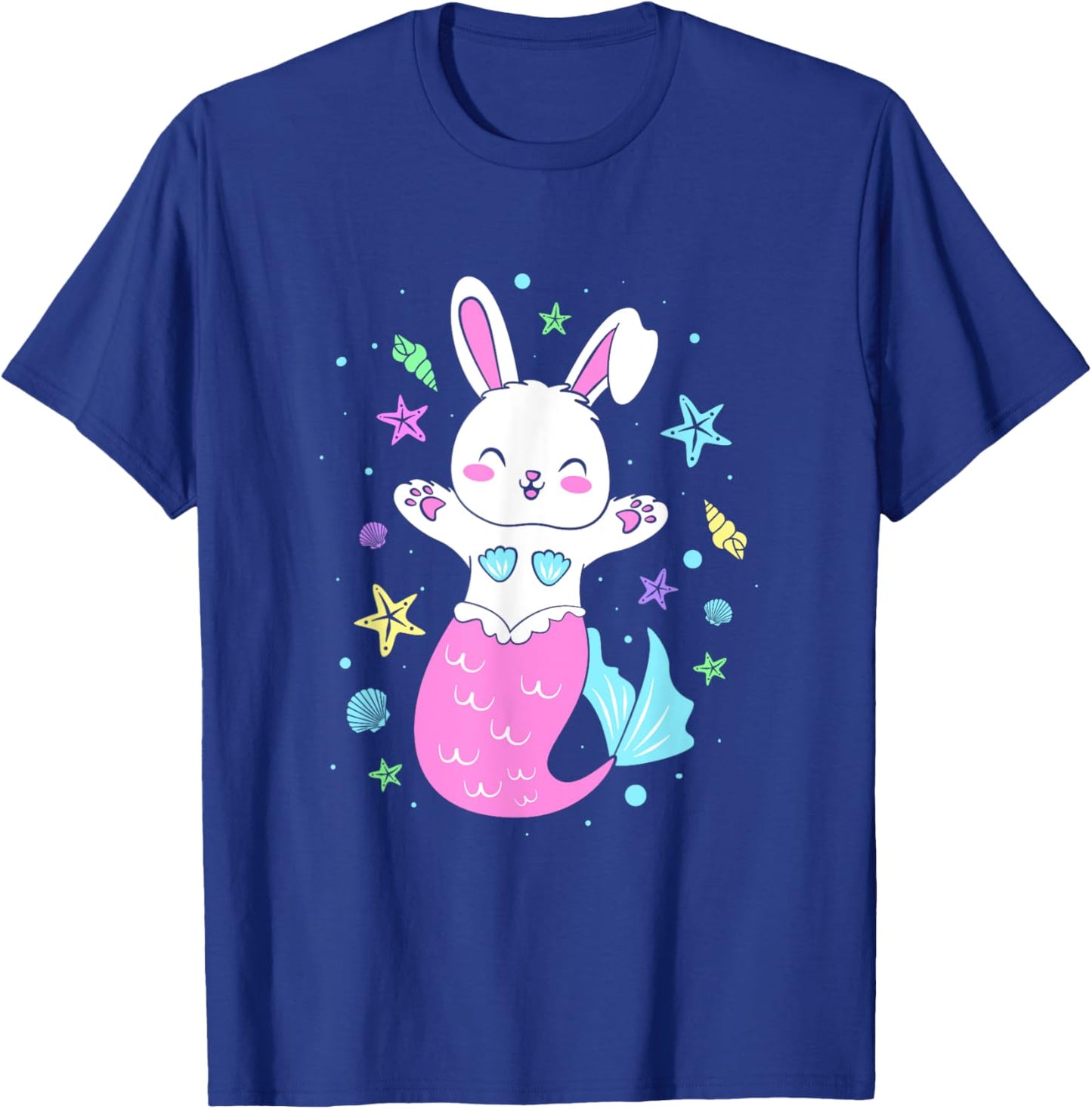 Cute Mermaid Mom Easter Bunny Mermaid Mommy T-Shirt - T-Shirt | Royal
