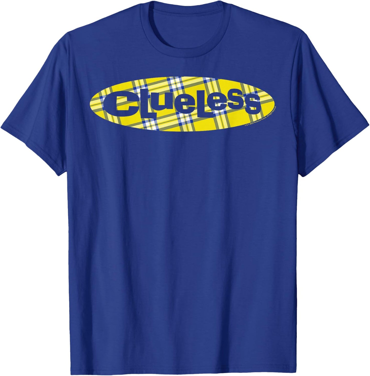 Clueless Plaid Movie Chest Logo T-Shirt - T-Shirt | Royal