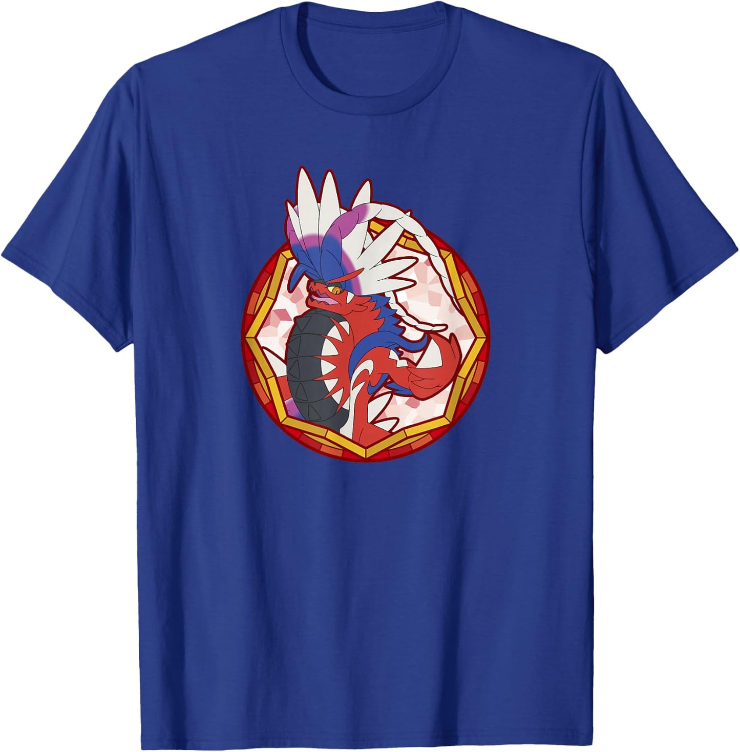 Pokémon Koraidon Sparkle Geometric Center Portrait T-Shirt - T-Shirt | Royal
