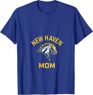 University of New Haven UNH Chargers Arched Mom V-Neck T-Shirt - T-Shirt | Royal