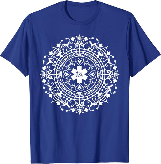 Paramedic Mandala Medical Nursing School Paramedic Student T-Shirt - T-Shirt | Royal