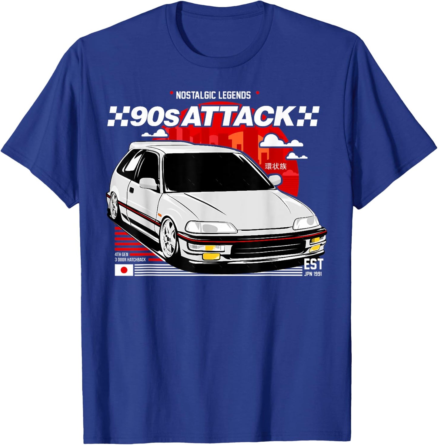 ef civic ef9 sir Japanese car T-Shirt - T-Shirt | Royal