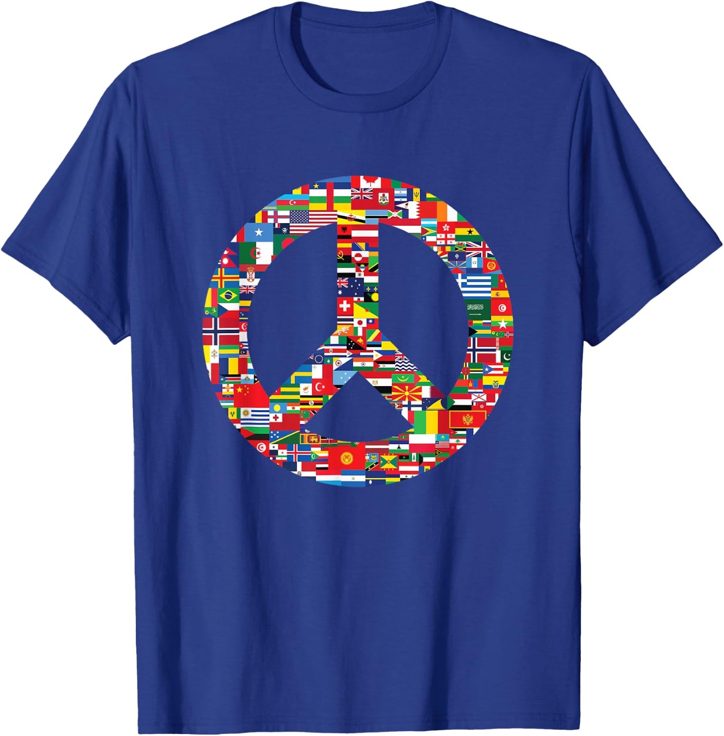 Peace Flags, Countries of the World - Peace Unity Day T-Shirt - T-Shirt | Royal