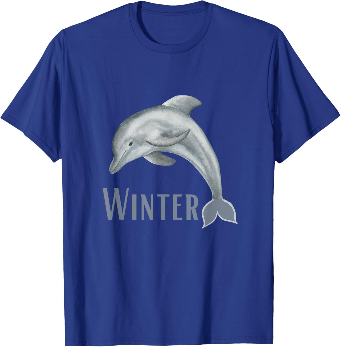 Winter The Dolphin , Dolphin Lover T-Shirt - T-Shirt | Royal
