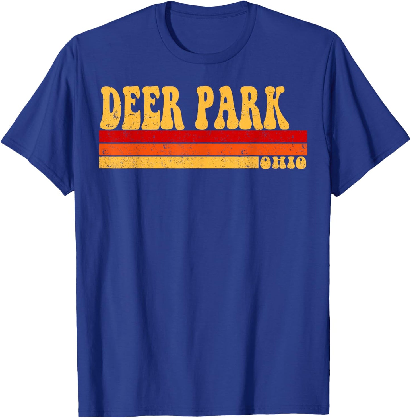 DEER PARK Ohio City Vintage Roots Retro Design 70s 80s T-Shirt - T-Shirt | Royal