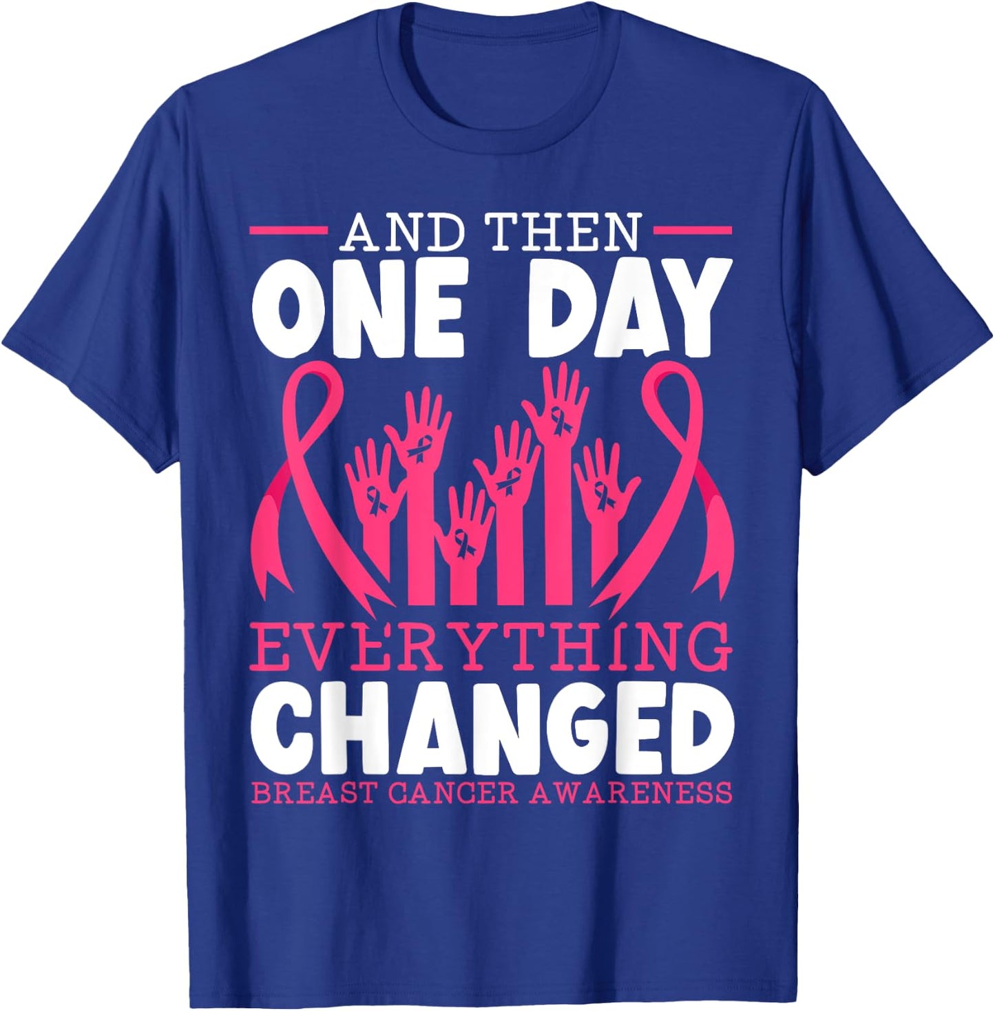 Breast Cancer Warrior Breast Cancer Awareness T-Shirt - T-Shirt | Royal
