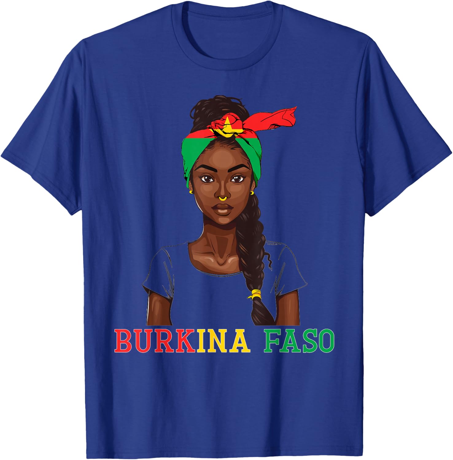 Burkinabe Flag Souvenirs Products Woman Burkina Faso T-Shirt - T-Shirt | Royal