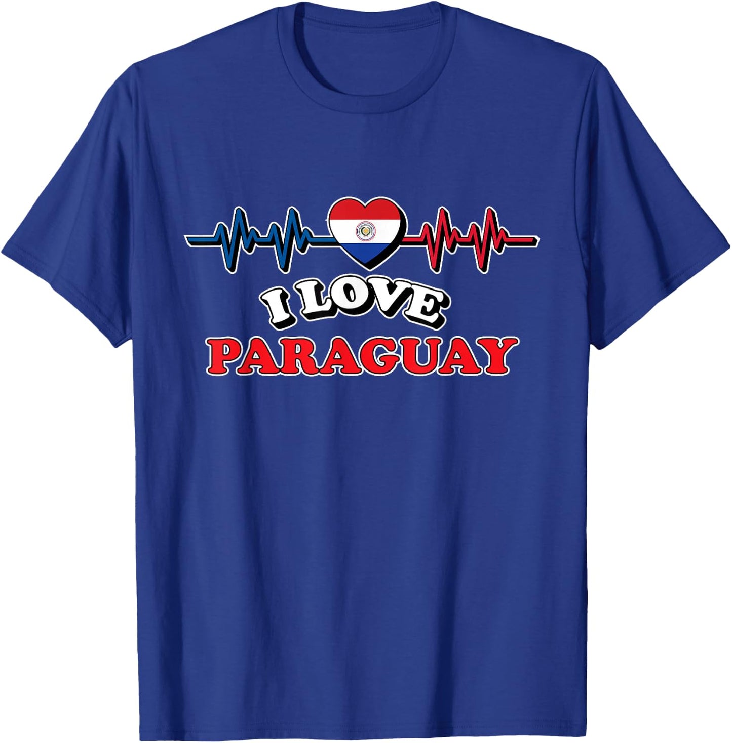I Love Paraguay Trip Travel Matching Family Vacation T-Shirt - T-Shirt | Royal