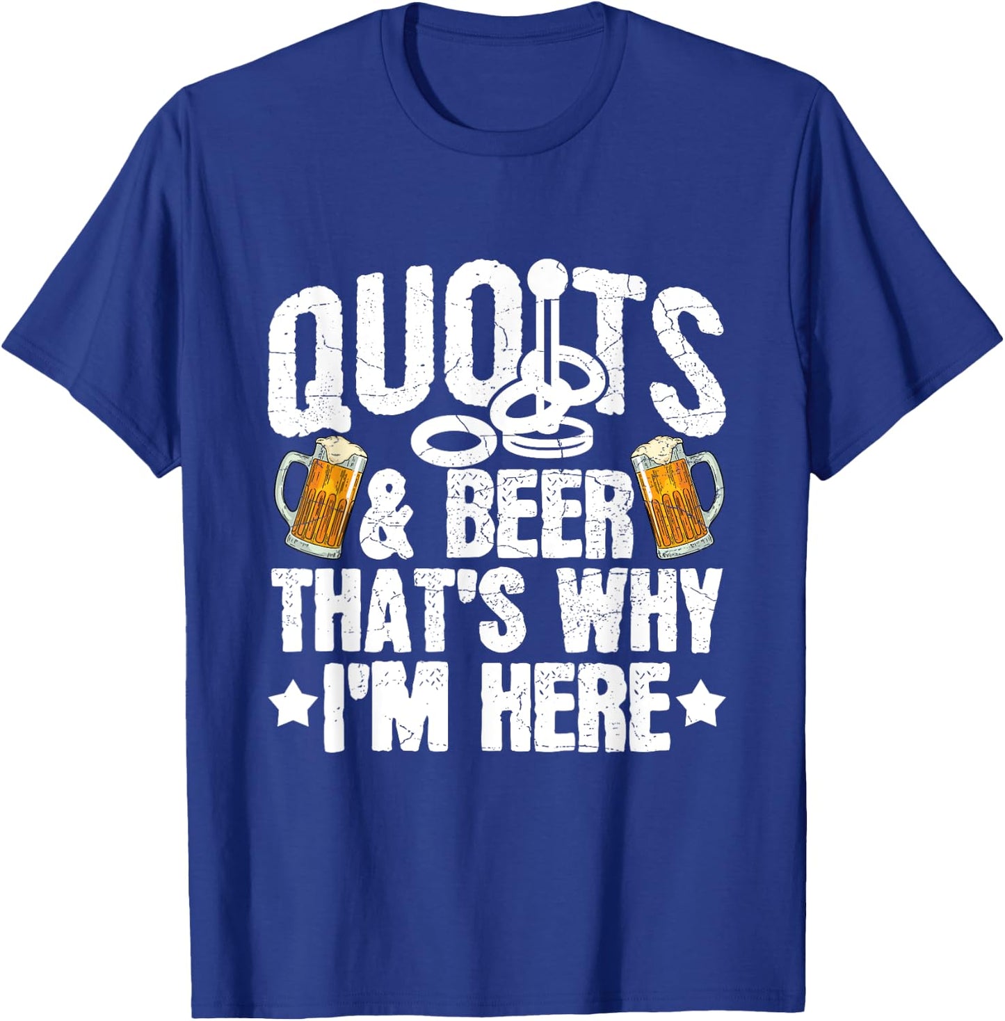 Quoits Athletics and Quoits Quote Design for a Quoits lover T-Shirt - T-Shirt | Royal