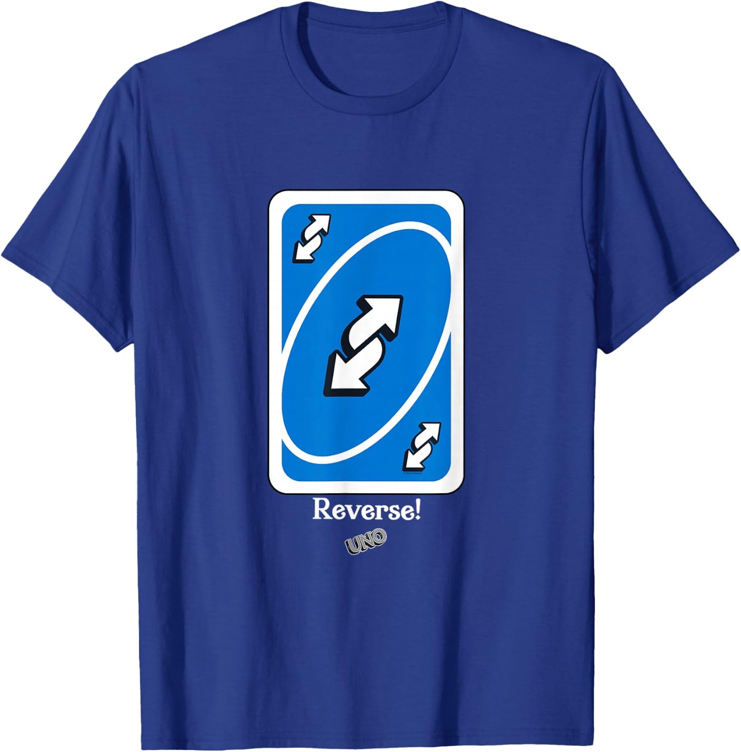 UNO - Blue Reverse Card T-Shirt - T-Shirt | Royal
