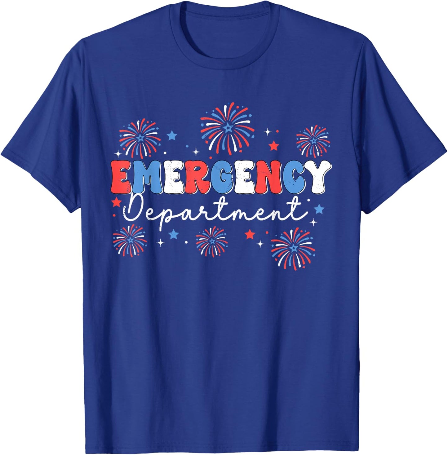 Emergency Department 4th of July USA Emergency Room Nurse T-Shirt - T-Shirt | Royal