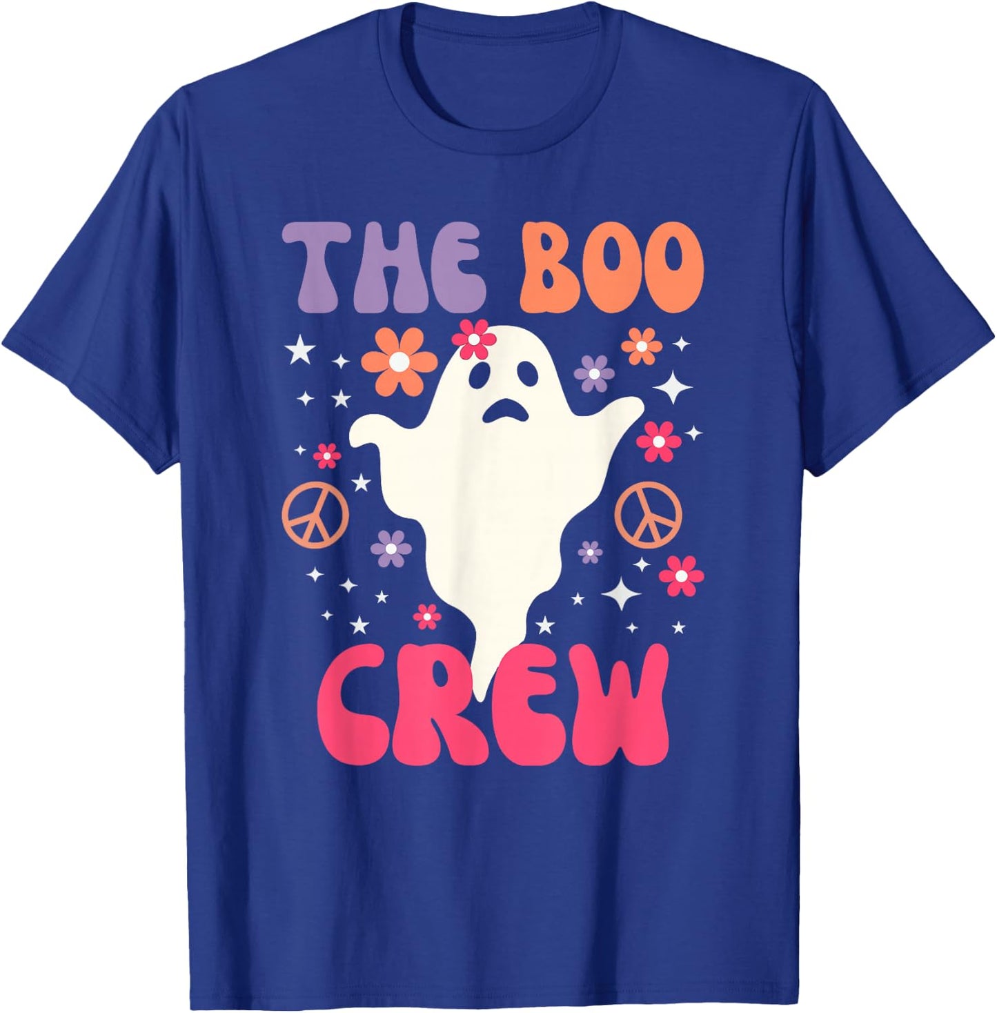 Halloween The Boo Crew - Cute Ghost - Spooky Family Matching T-Shirt - T-Shirt | Royal