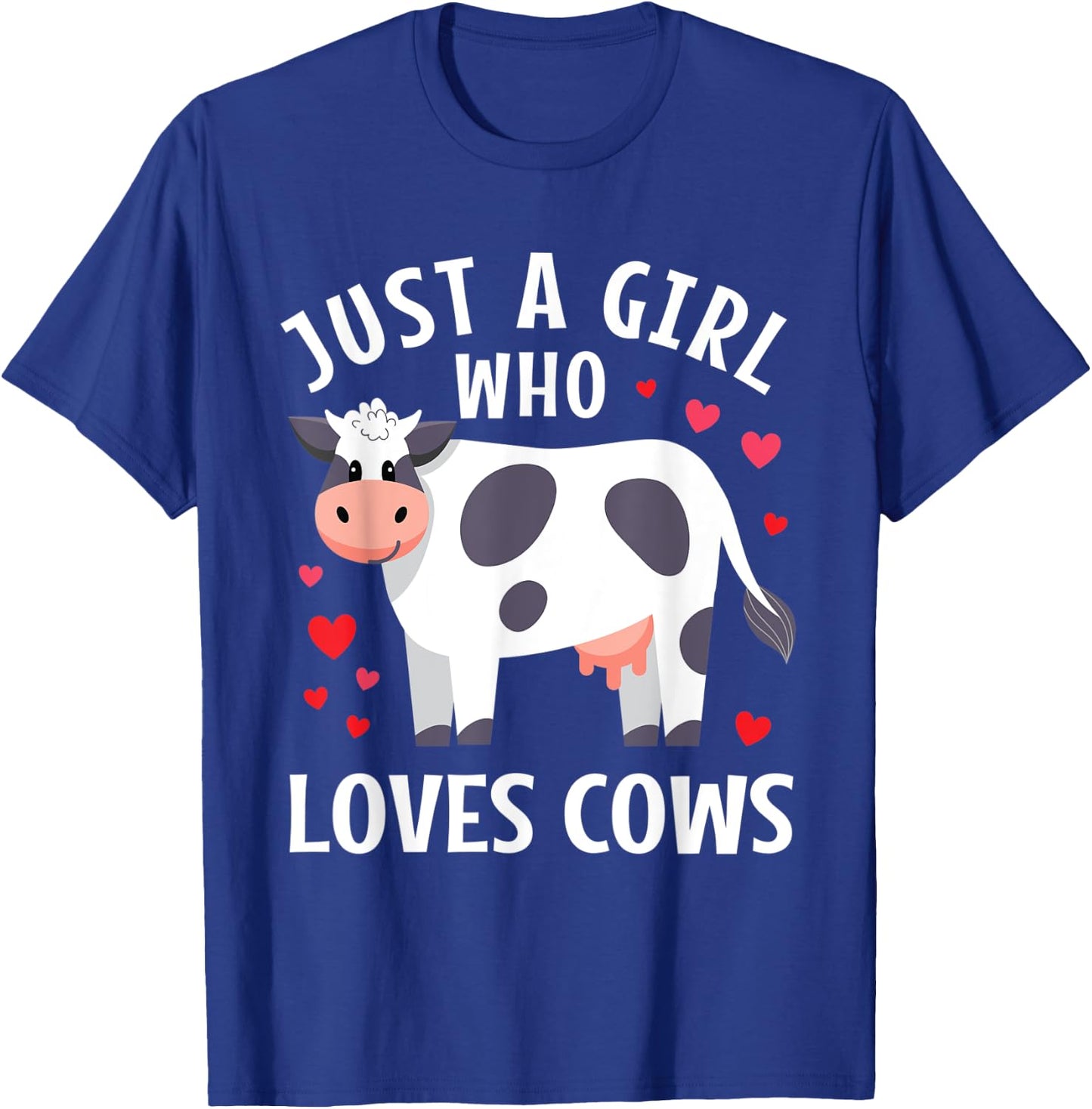 Cute Just A Girl Who Loves Cows Lover Toddler T-Shirt - T-Shirt | Royal