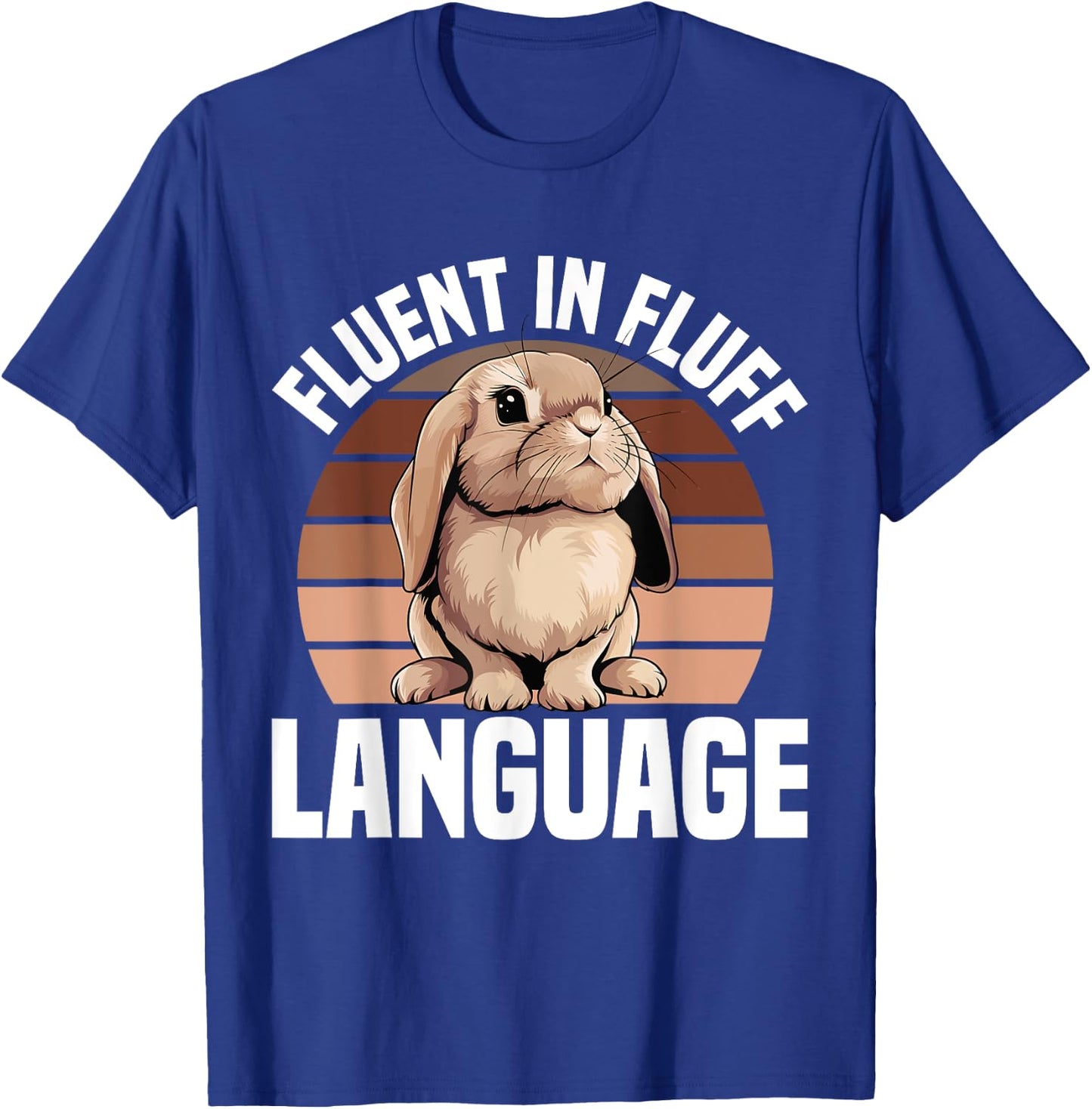 Fluffy Holland Lop Bunny Stuffed Animal Plush Lop Bunny T-Shirt - T-Shirt | Royal