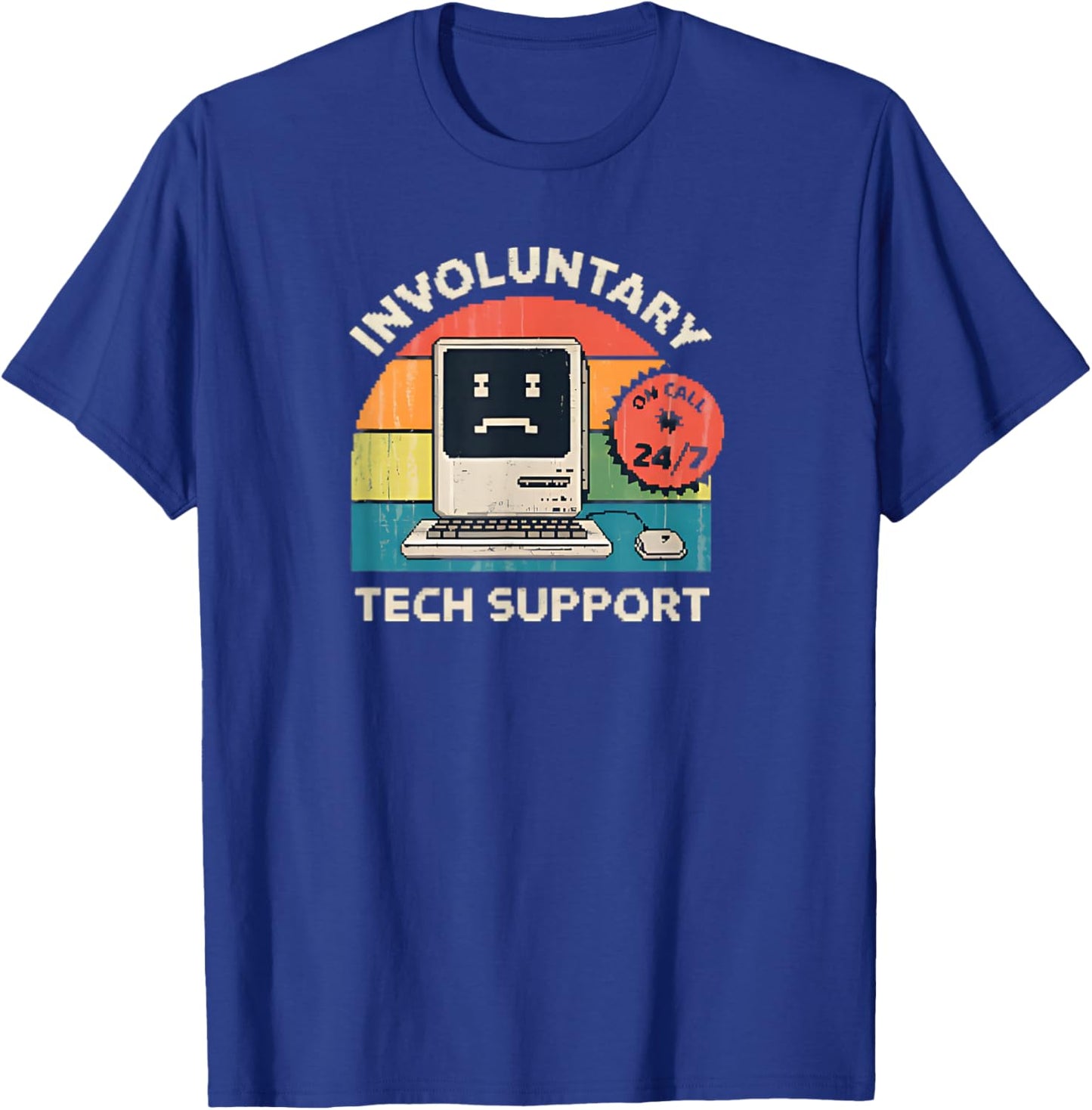 Involuntary Tech Support Funny Tech Assistant Computer T-Shirt - T-Shirt | Royal