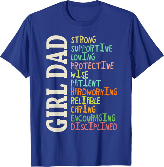 Dads of Daughters shirt for Dad Father Happy Father's Day T-Shirt - T-Shirt | Royal