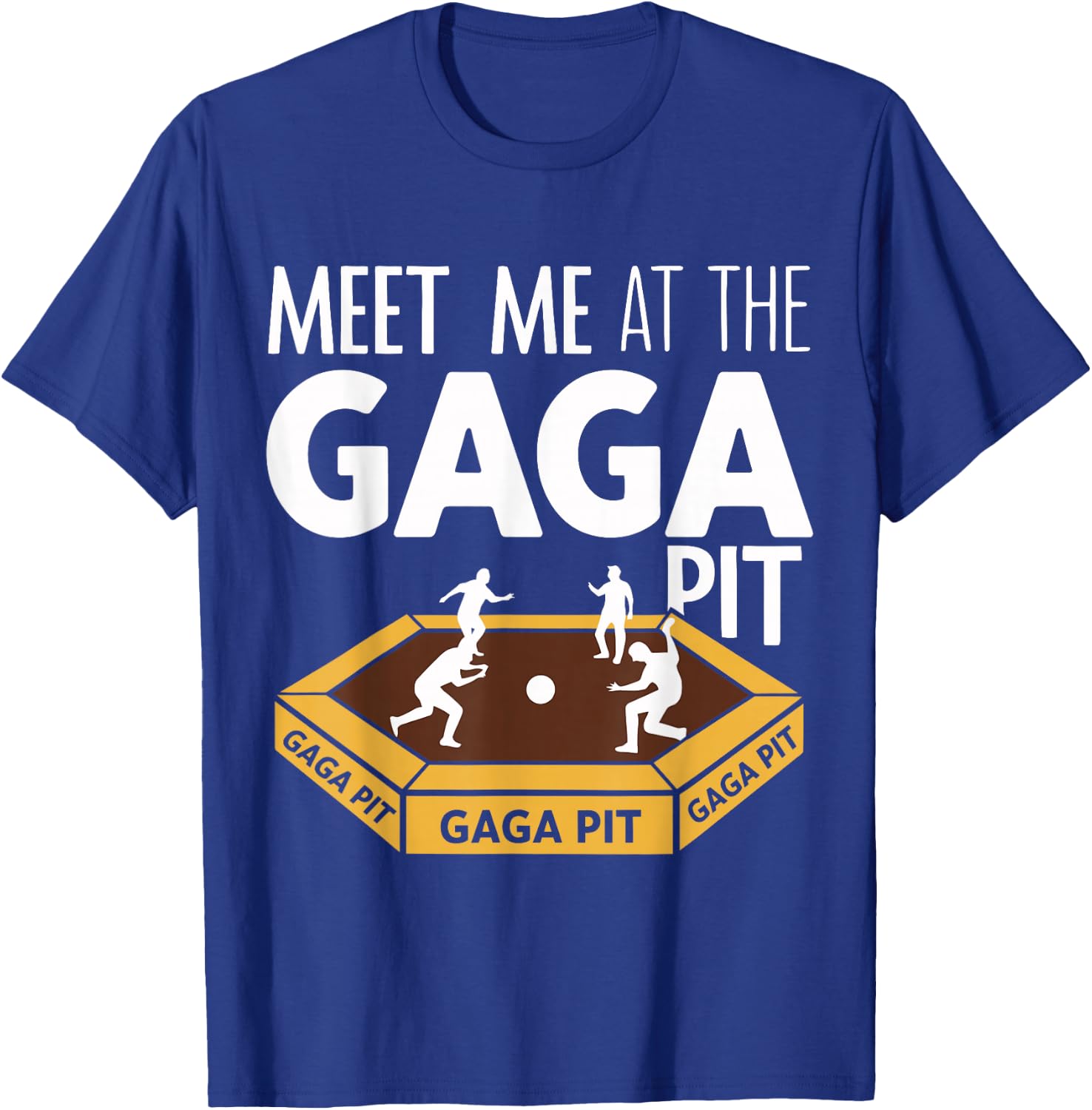 Fun Gaga Ball Game Meet Me at the Gaga Pit Dodgeball Kids T-Shirt - T-Shirt | Royal