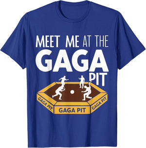 Fun Gaga Ball Game Meet Me at the Gaga Pit Dodgeball Kids T-Shirt - T-Shirt | Royal