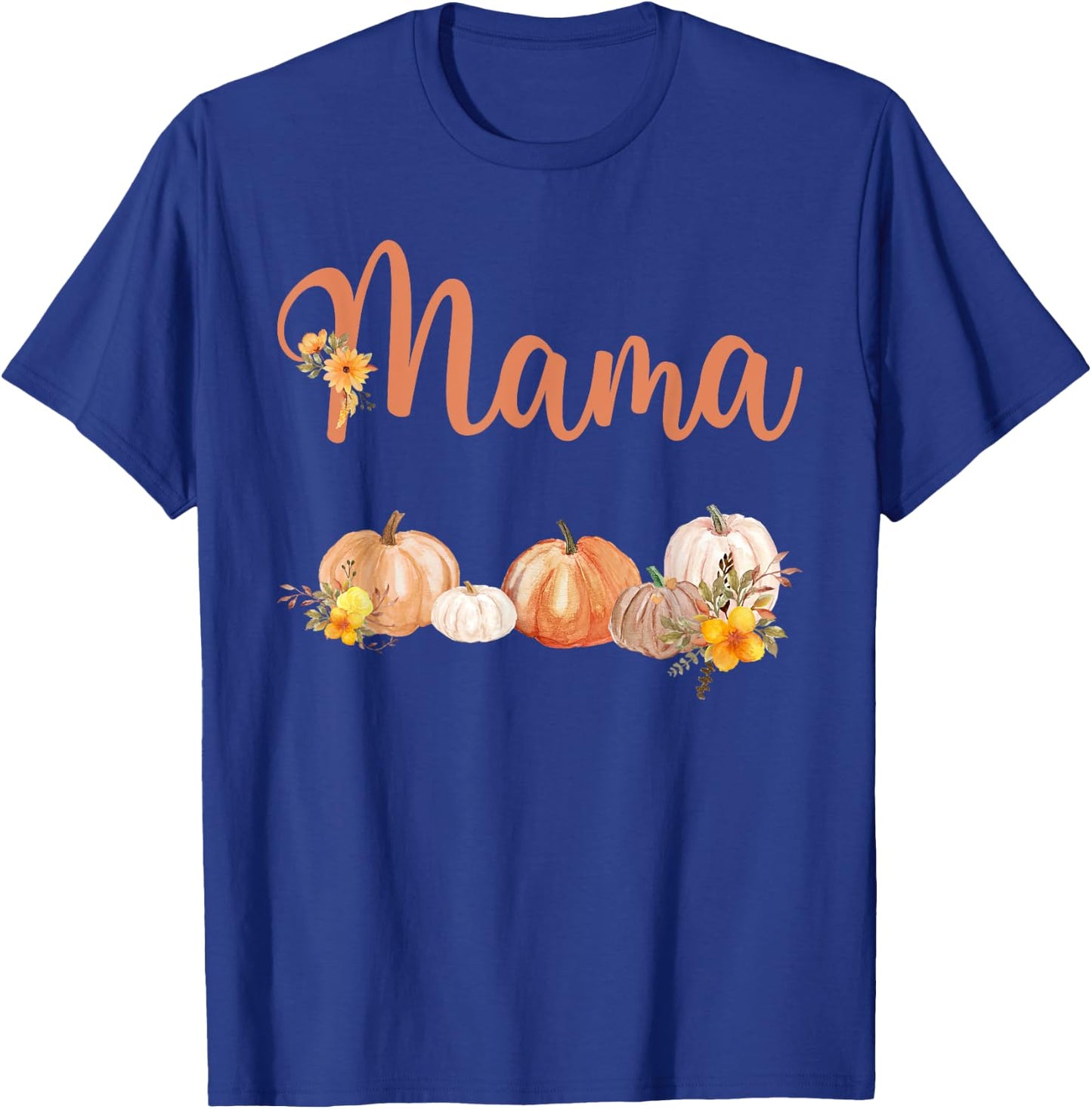 Mama of Little Pumpkin First Birthday Autumn Pumpkin T-Shirt - T-Shirt | Royal