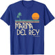 Vintage Marina Del Rey California T-Shirt - T-Shirt | Royal