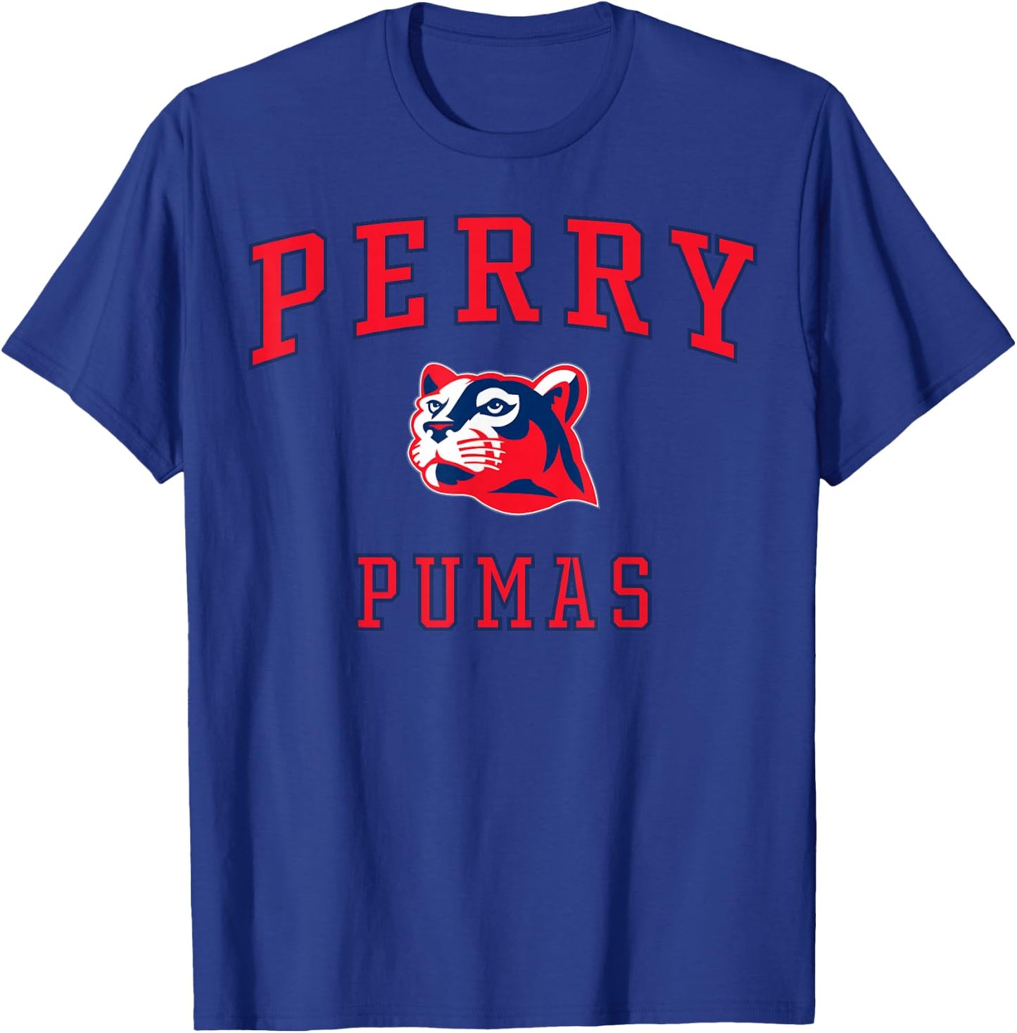 Perry High School Pumas C1 T-Shirt - T-Shirt | Royal