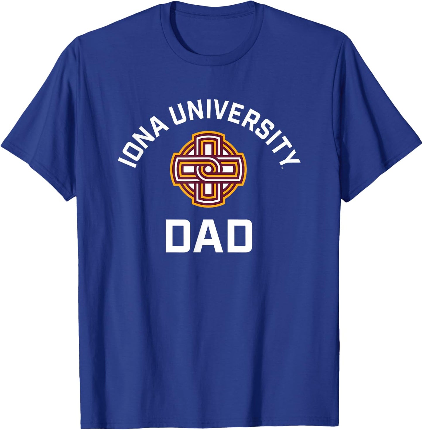 Iona University Gaels Arched Dad T-Shirt - T-Shirt | Royal
