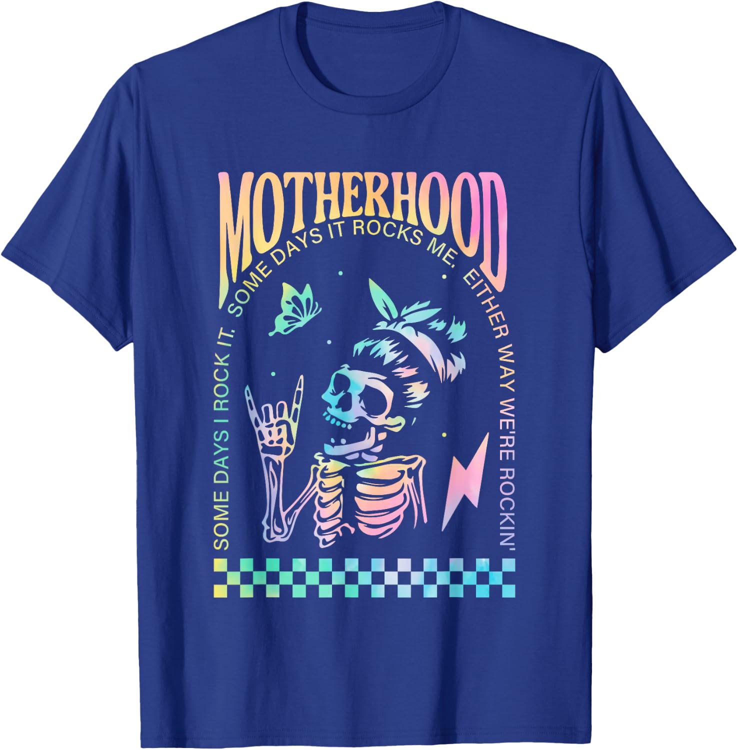 Rockin' Motherhood Tie Dye T-Shirt - T-Shirt | Royal