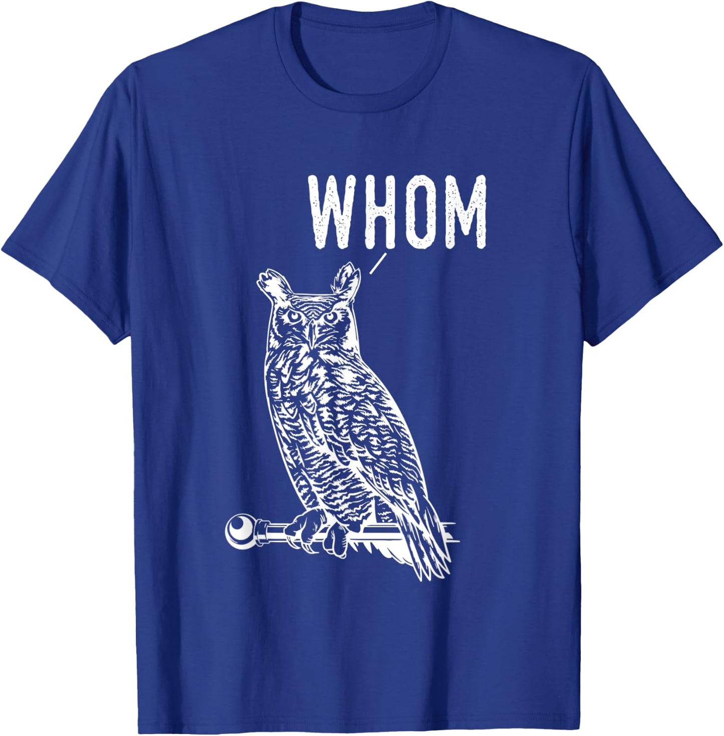 Whom Funny Spooky Own English Teacher Grammar Expert Men Women T-Shirt - T-Shirt | Royal