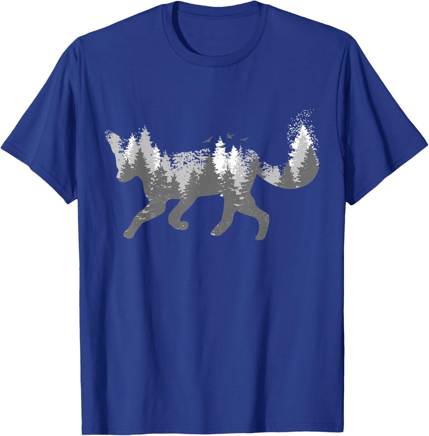Fox Nature Outdoor Hiking Camping Hunting Gift T-Shirt - T-Shirt | Royal