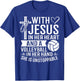 Christian Unstoppable With Jesus In Her Heart Volleyball T-Shirt - T-Shirt | Royal