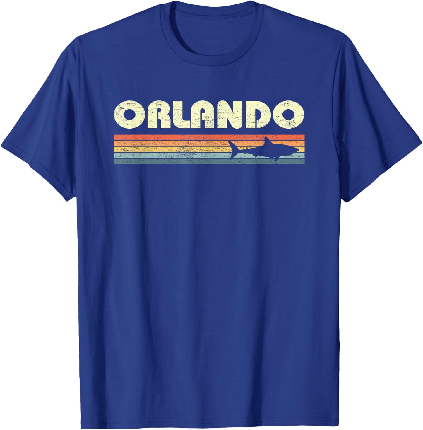 Orlando Florida Vintage Shark Souvenir T-Shirt - T-Shirt | Royal