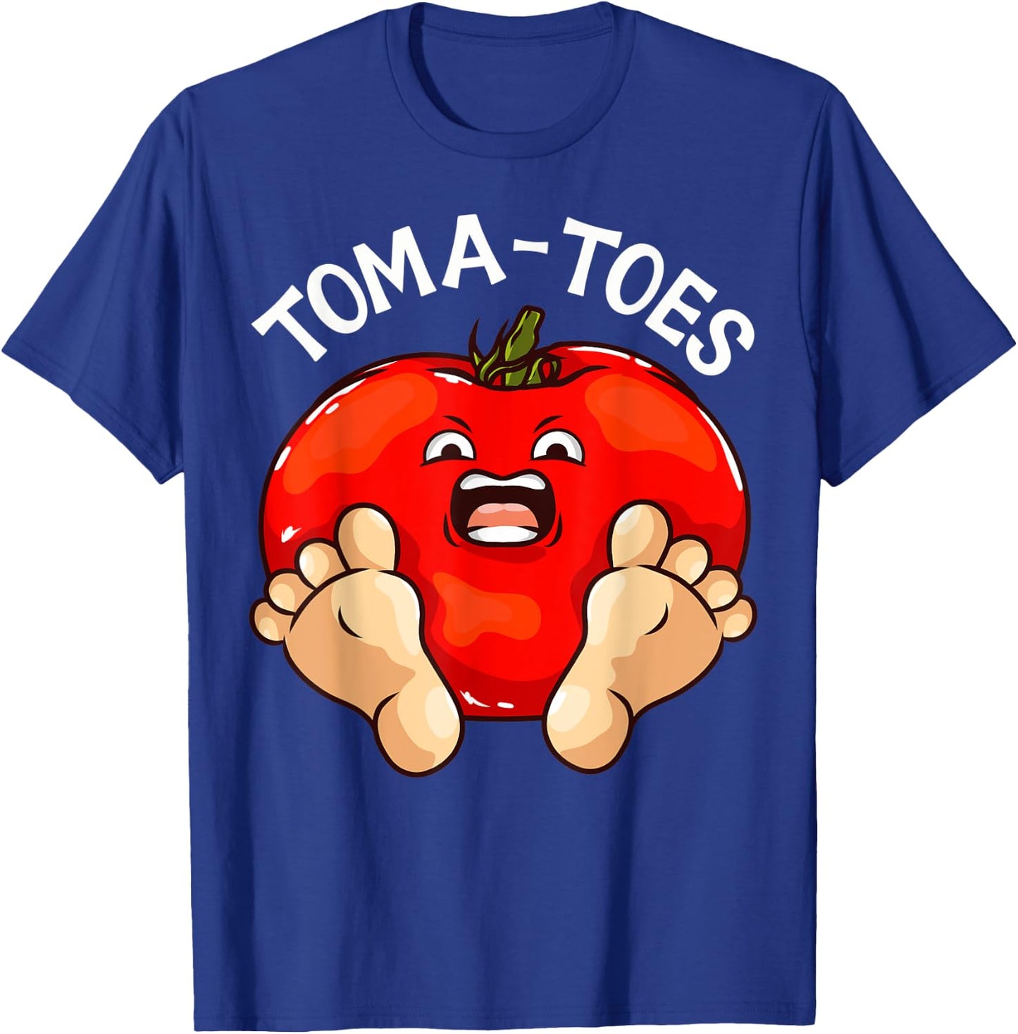 Toma-Toes Funny Tomato Love Growing Tomatoes T-Shirt - T-Shirt | Royal