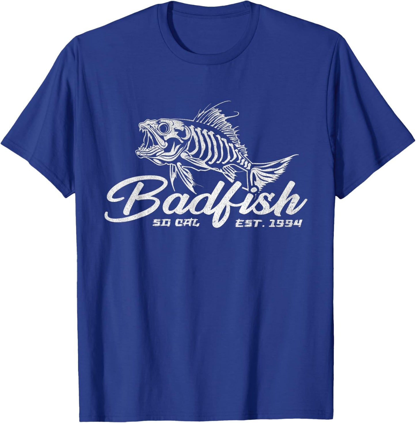 Badfish Classic Arts Funny Animal Musicians Apparel Lovers T-Shirt - T-Shirt | Royal