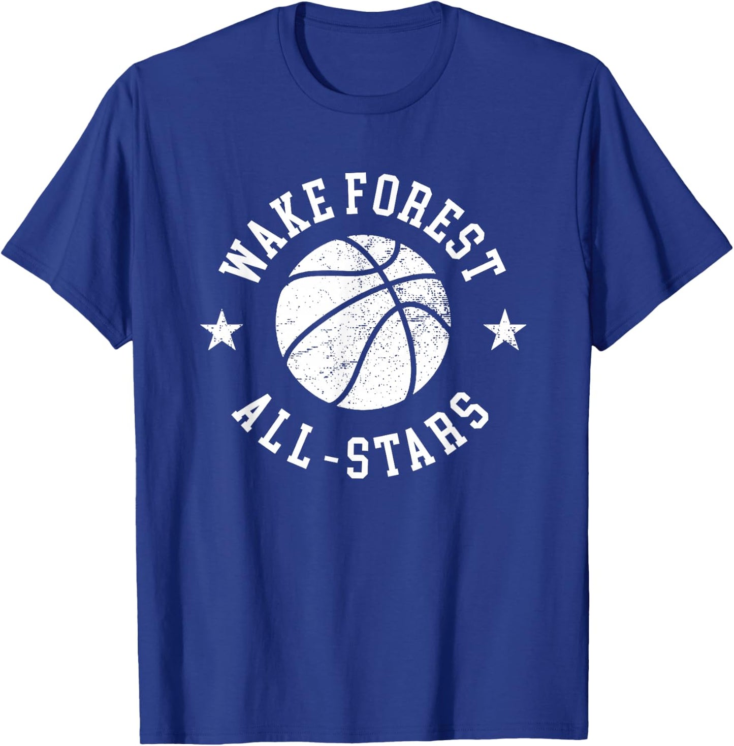 Wake Forest Vintage All-Stars Retro 80s Basketball T-Shirt - T-Shirt | Royal