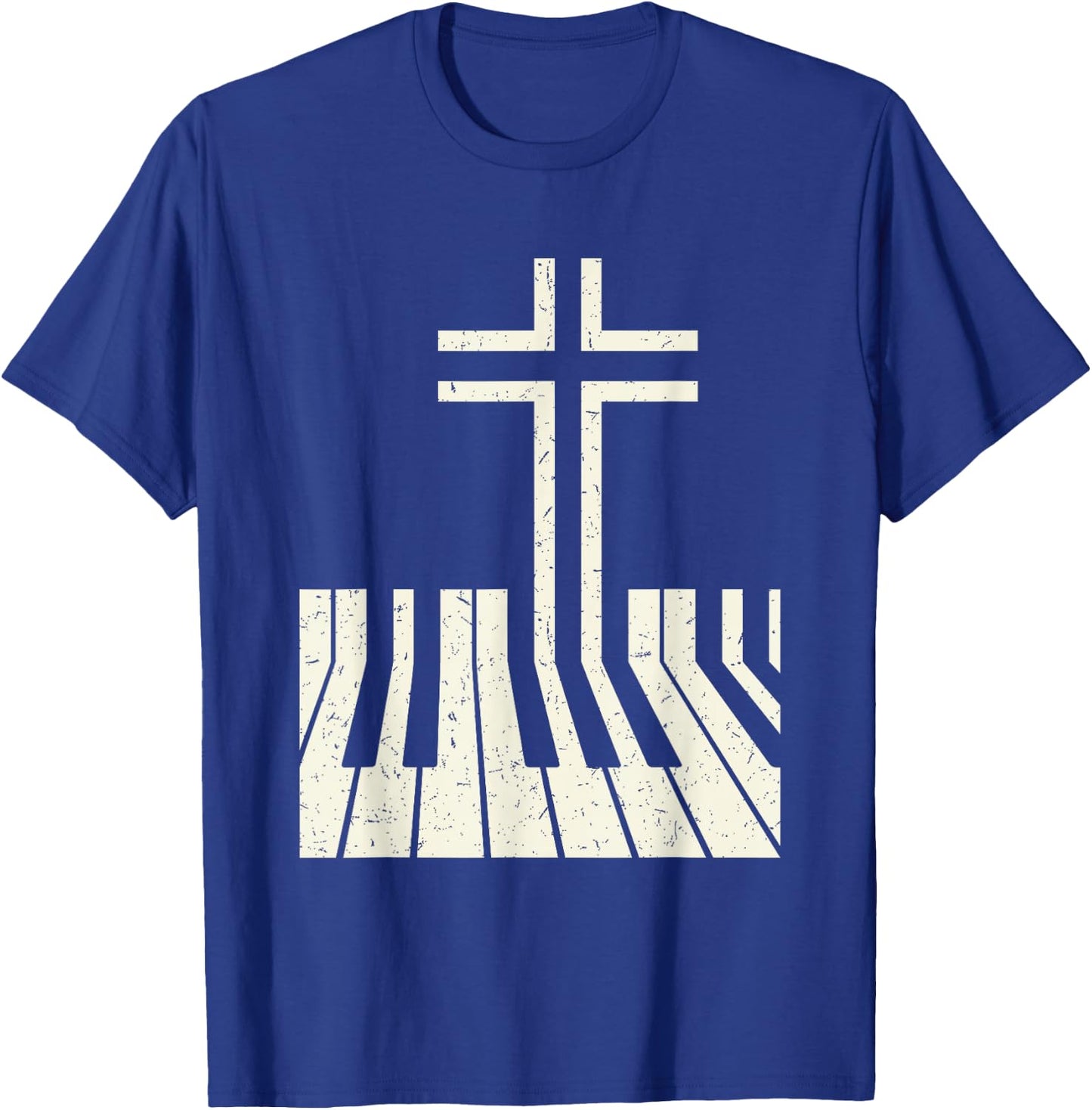 Christian Piano Player Piano Teacher Keyboard T-Shirt - T-Shirt | Royal